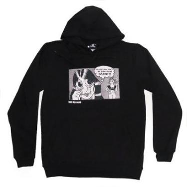 Imagem de Moletom Thrasher X Toy Machine Canguru Girlfriend - Preto-Masculino