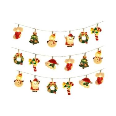 Imagem de Luzes De Natal LED Para Crianças, Enfeites De Árvore De Natal Com Dese