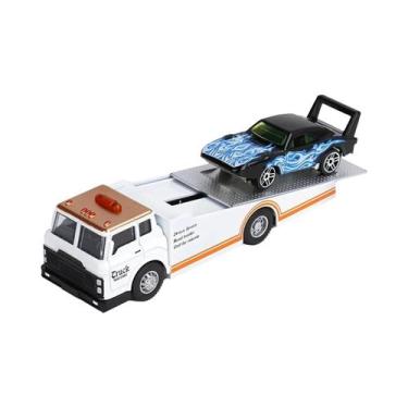 Imagem de Caminhão De Contêiner Em Metal Fundido Escala 1:64, Miniatura De Brinq