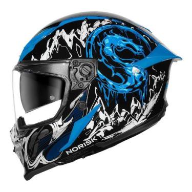 Imagem de Capacete Norisk Rock Mortal Kombat Sub-Zero Preto e Azul Tamanho:58, 5