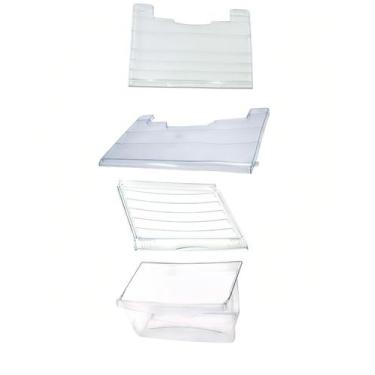 Imagem de Kit Prateleiras e Gaveta Refrigerador Consul Crb36a Crb39 Crg36