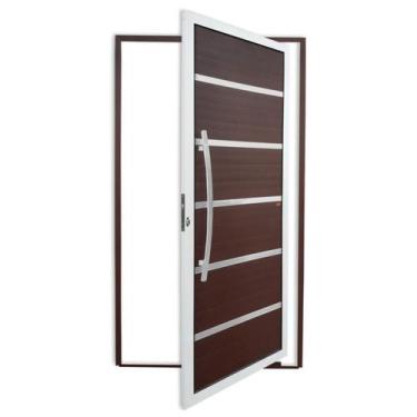 Imagem de Porta Pivotante Lambril Premium com Puxador Super 210cm x 120cm Brimak