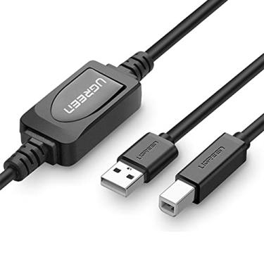 Imagem de Cabo Impressora Usb 2.0 para B Macho Amplificador Ativo Velocidade de Transferência Até 480Mbs 15 Metros de Comprimento M-POWER/No Brasil