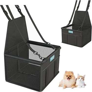 Imagem de Assento Cadeira Pet Auto Carro Para Cão Gato Até 10Kg (Preto)