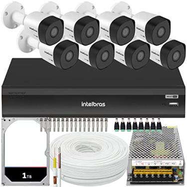 Imagem de Kit 8 câmeras Intelbras VHD 3230 Full 30m DVR 8 canais 1TB