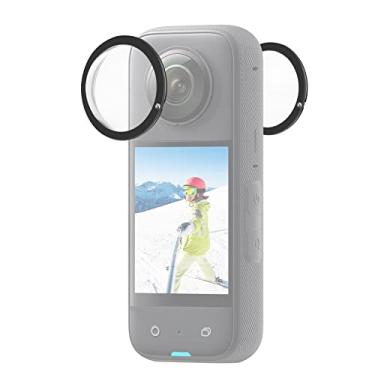 Imagem de PULUZ Protetor de lente dupla para Insta360 X3 PC capa protetora de lente adesiva para acessórios de lente panorâmica Insta 360 X3