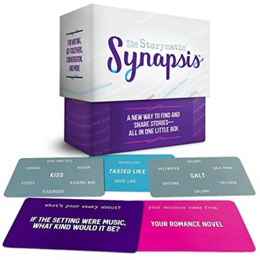 Imagem de THE STORYMATIC Synapsis: Uma nova maneira de encontrar e compartilhar histórias - Uma caixa portátil com 340 cartas para improvisar e criar histórias com amigos ou sozinho - A partir de 10 anos
