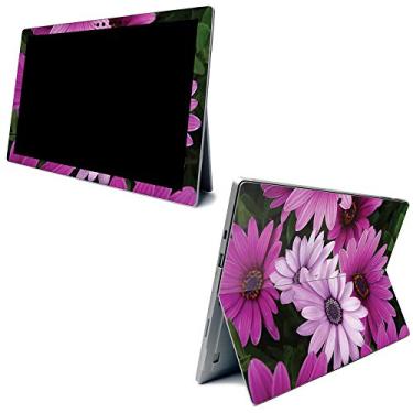 Imagem de MightySkins Skin para Microsoft Surface Pro 7 – Flores roxas | Capa protetora de decalque de vinil durável e exclusiva | Fácil de aplicar, remover e mudar de estilos | Feito nos EUA