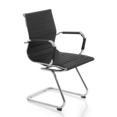 Imagem de Cadeira Para Escritório Diretor Charles Eames Fixa - Preto