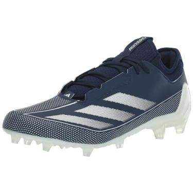 Imagem de adidas Tênis masculino de futebol americano Adizero Electric.1, Team Navy Blue/Branco/Team Navy Blue (2024), 45
