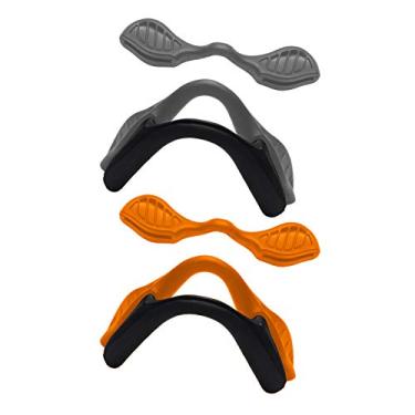 Imagem de Protetores de nariz de substituição para óculos de sol Oakley Si M Frame 2.0/Si Ballistic M Frame 2.0/RazorBlades - Cinza + Laranja