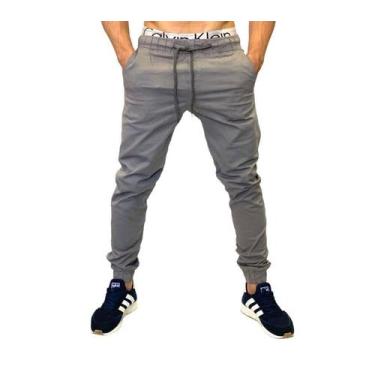 Imagem de Calça jeans masculina JOGGER calça com elastano premium jeans sarja - 