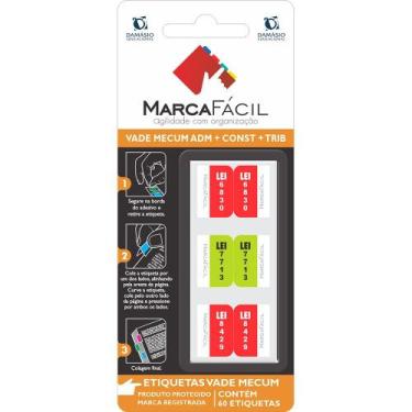 Imagem de Etiquetas Vade Mecum Adm + Const + Trib Damásio - Marca Fácil