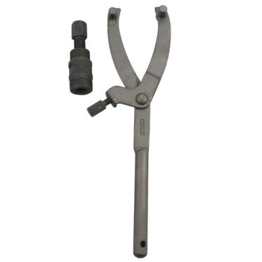 Imagem de GOOFIT Conjunto de ferramentas de estator tipo Y e extrator magnético de estator de rosca externa de 4 mm e 27 mm para motocicleta de 4 tempos, quadriciclo, motocicleta, motocicleta, kart ciclomotor,