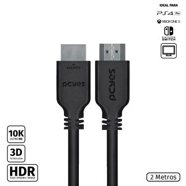 Imagem de Cabo HDMI ULTRA 2.1 28AWG Puro Cobre 8K 2 Metros - PHM21-2