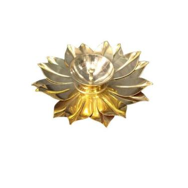 Imagem de lamparina indiana para altar Flor de Lótus - Loja da Índia