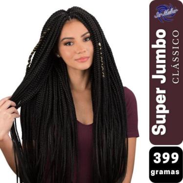 Imagem de Super Jumbão Original Ser Muamas 65 cm Para Tranças Box Braids Boxeado