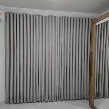Imagem de Cortina Alto Padrão Voil Linho Forrada Com Forro Microfibra Sala Suíte
