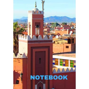 Imagem de Minaret Notebook and diary for Morocco and Marrakech lovers. College ruled, 130 Pages 7 x 10 inches.: 7’’x 10’’ inch cover: Bright pages: 130