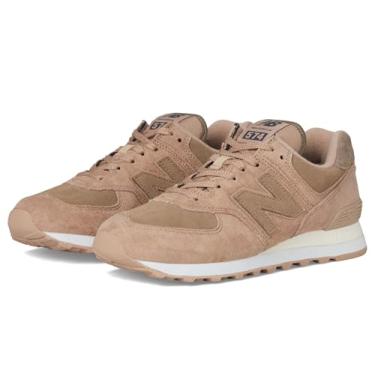 Imagem de New Balance Tênis feminino 574 V2 Sea Salt, Castanho-acinzentado/cogumelo/sal marinho, 41