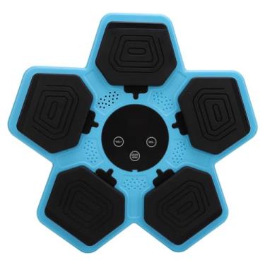Imagem de Máquina de Boxe de Música Inteligente para Crianças, Modos de Salto de 5 Níveis, Treinador de Boxe Montado na Parede Com Luvas, Equipamento de Boxe Bluetooth Equipamento de (Azul)