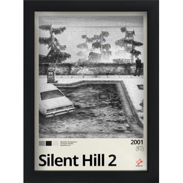 Imagem de Quadro/Pôster Gamer Decor - Jogos Video Games Minimalista - A5 Com Moldura (Silent Hill 2)