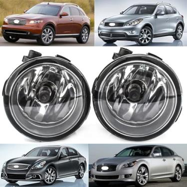 Imagem de Prefer Warehouse Par de faróis de neblina compatíveis com Infiniti EX35 2008-2012/ FX35 2006-2012/ EX37 FX37 2013/ FX45 2006-2008/ G25 2011-2012/ M37 M56 2011-2013 Substitui 2615. 08990B 261508993B