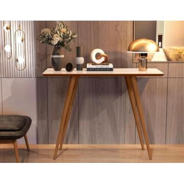 Imagem de Aparador Buffet Classic Sala de Estar Pés em Madeira . (Off Freijó)