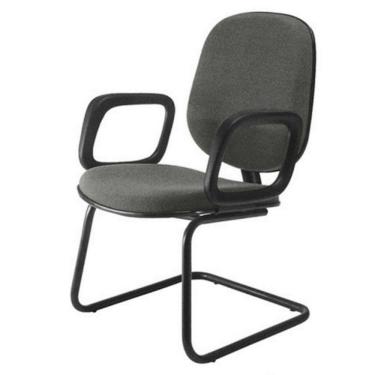 Imagem de Cadeira para Igrejas Evangélicas Diretor Interlocutor para Escritório Linha Uno Cinza