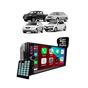 Imagem de Kit Multimídia Etios Corolla Hilux 7 Pol CarPlay AndroidAuto - 7810HCPAA FirstOption