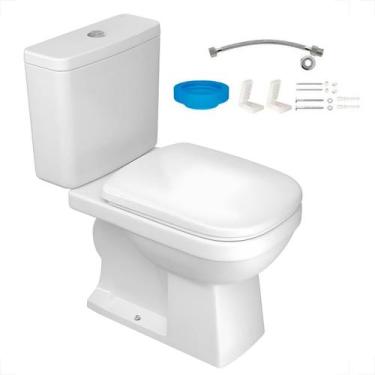 Imagem de Bacia sanitaria deca quadra com caixa acoplada branco gelo kp.211.17 +