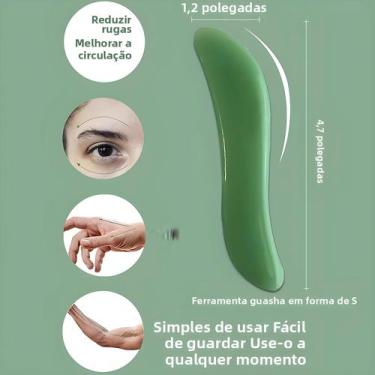 Imagem de Ferramenta De Massagem Gua Sha Multiformato, 1 Peça, Ferramenta De Ras