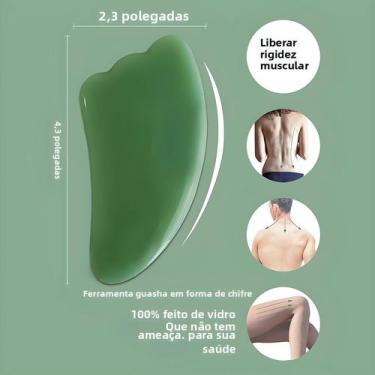 Imagem de Ferramenta De Massagem Gua Sha Multiformato, 1 Peça, Ferramenta De Ras