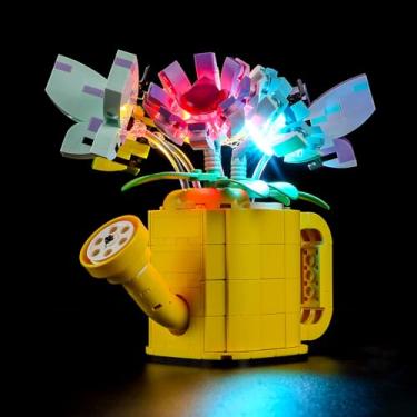 Imagem de GEAMENT LED Light Kit Compatible with Lego Flowers in Watering Can - Lighting Set for Creator 31149 (Model Set Not Included)