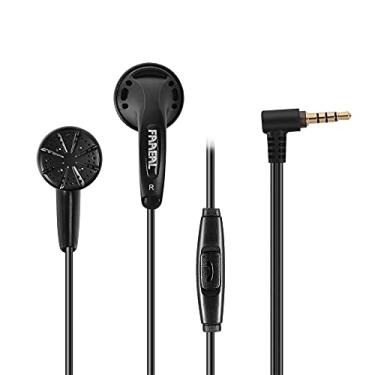 Imagem de FAAEAL Fones de ouvido intra-auriculares Iris Ancestor, fones de ouvido com fio super graves de 3,5 mm, sem/com microfone HD, som equilibrado, 32 ohm, cabeça plana para smartphones (com microfone