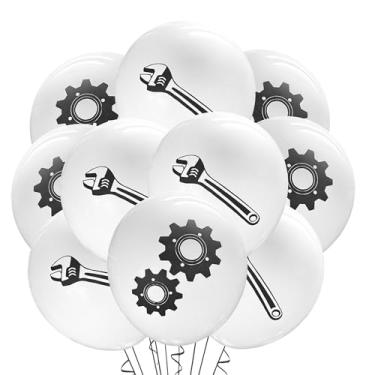 Imagem de Malayan Products Mechanic Balloons 12 Count Latex, Wrench Birthday Decorations, Tools Theme Party, Cog Blue Collar Working Handyman Automotive Ideas, 12Inch Standard Size (Wrench & Cog)