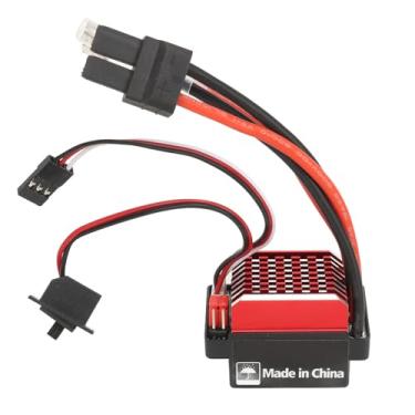 Imagem de Escovado ESC Bidirectional 320A alta potência controlador eletrônico de velocidade com freio liga de alumínio dissipador de calor para 1/10 RC carro barco Traxxas Plug