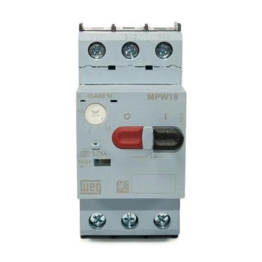 Imagem de Disjuntor 1,6A a 2,5A Motor Weg MPW de Tripolar MPW18