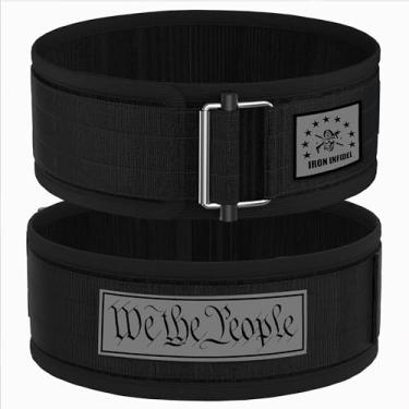 Imagem de Iron Infidel Cinto EVA para levantamento de peso – Cinto de ginástica com travamento automático de 10 cm de largura para homens e mulheres, suporte de núcleo de espuma para agachamento, levantamento