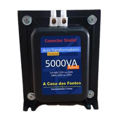 Imagem de Auto Transformador 5.000 Va -Conector Sindal / Bivolt - Casa Da Fonte 
