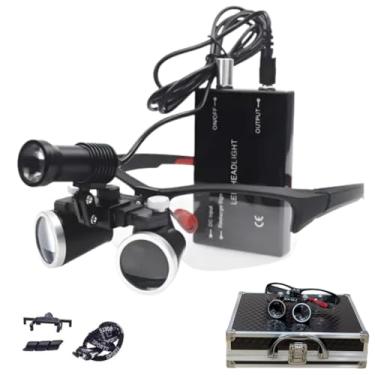 Imagem de Lupa Binocular Com Fotóforo LED Sem Fio 3.5x Unique Completo Cor Preto