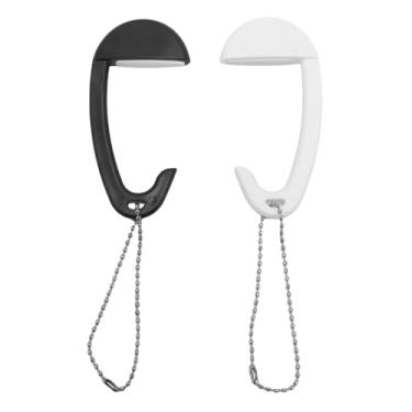 Imagem de Aramox Cabide de Mesa de Forma de Forma Leves e Abdominais, Ganchos Destacáveis ​​para Bolsa, Fone de Ouvido, Chave, Gancho de Bolsa de Mesa Com Vários Usos, Economia de Espaço