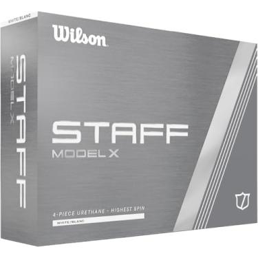 Imagem de WILSON Bola de golfe 2024 Staff Model X - 12 bolas, branca