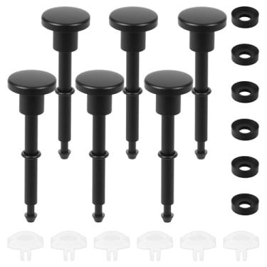 Imagem de KHZSPP 6 conjuntos de kit de reparo de desviador de bico de banheira, incluindo 6 hastes de válvula de desvio, 6 vedações e desviadores de chuveiro, peças de reposição de reparo de banheira de