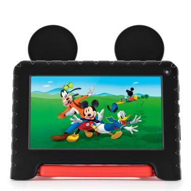 Imagem de Tablet Infantil Multilaser NB413 Mickey Tela 7” Wi-Fi 64GB 4GB RAM Preto