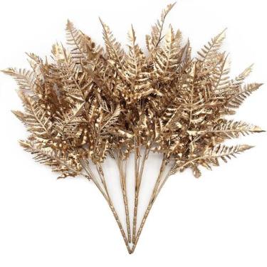 Imagem de Plantas Artificiales PASYOU Hierba Boston Dorada 40 cm 4 Paquetes
