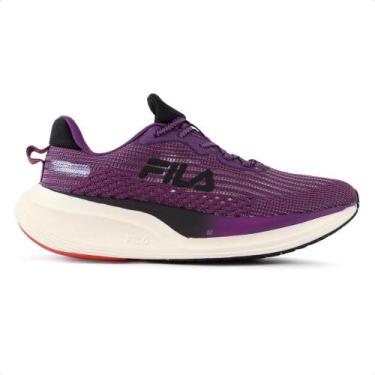 Imagem de Tênis Fila Racer Speedzone Feminino, Roxo, Preto, 34