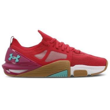 Imagem de Tênis de Treino Feminino Under Armour Tribase Cross 2, Vermelho, 41