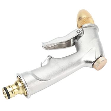 Imagem de Zhjvihx Pulverizador de Bico de água, Bico de Mangueira de Metal Multiuso 4 Modos para Rega de Jardim