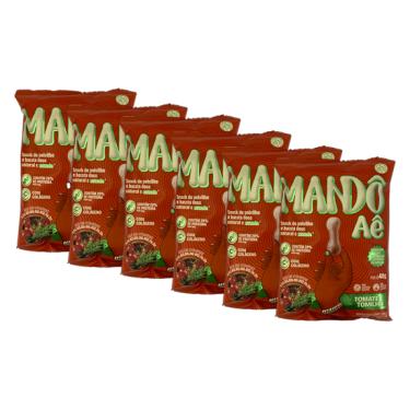 Imagem de Kit 6X: Biscoito de Polvilho Tomate e Tomilho Mandô Aê 40g